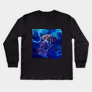 Luminous Cubozoa Kids Long Sleeve T-Shirt